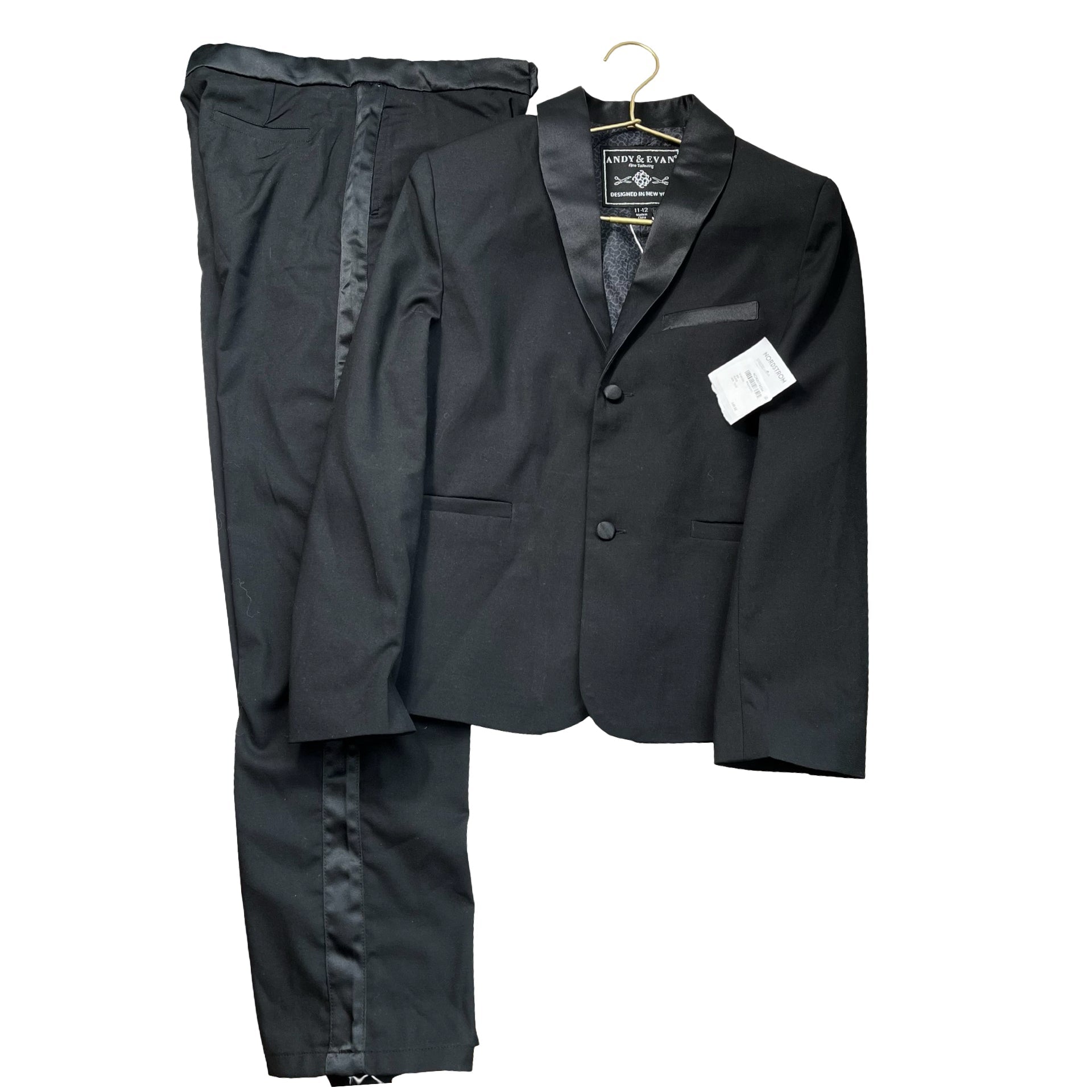 Andy & Evan Black Tuxedo with Tags - Size 11 - 12 - Bounce Mkt