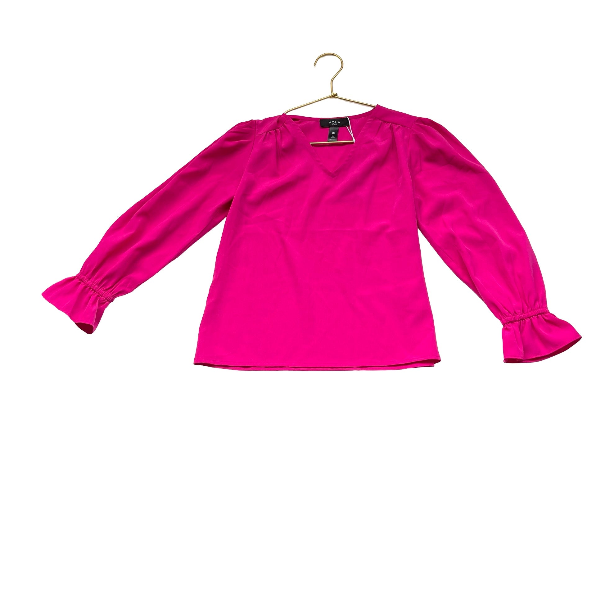Aqua Hot Pink Blouse - Size S 7 - 8 - Bounce Mkt