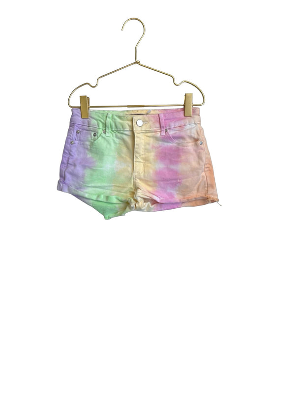 Aqua Pastel Ombre Jean Shorts - Size 10 - Bounce Mkt