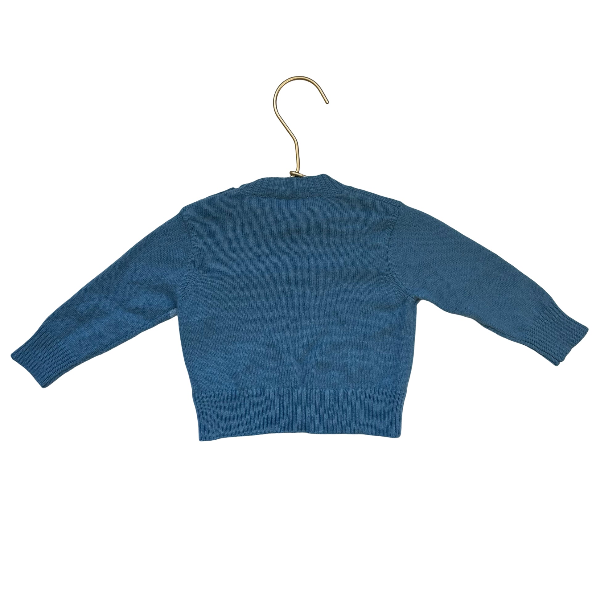 Archer's Bow Blue Arrow 100% Cashmere Sweater - Size 6 - 9 Mo - Bounce Mkt