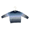 Archer's Bow Blue & Gray Stripe Cashmere Sweater - Size 6 - 9 Months - Bounce Mkt