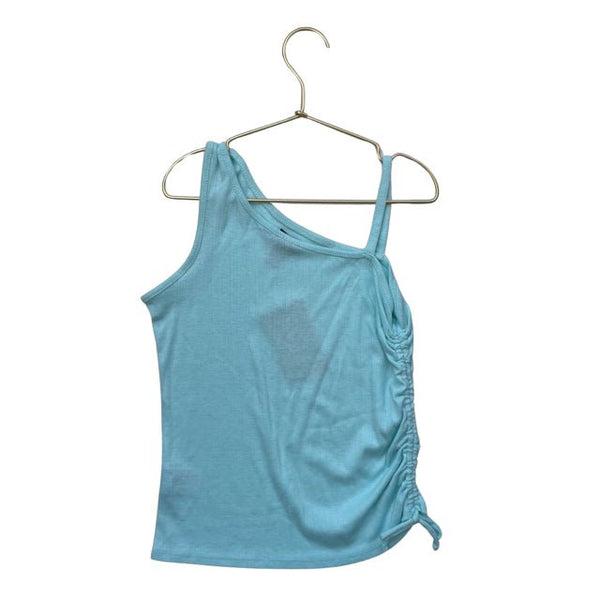 Art Class Light Teal Asymetric Tank Top - Size L 10-12 - Bounce Mkt