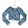 Art Class Pink & Green Tropical Leaf Rash Guard with Tags - Size L 10-12 - Bounce Mkt