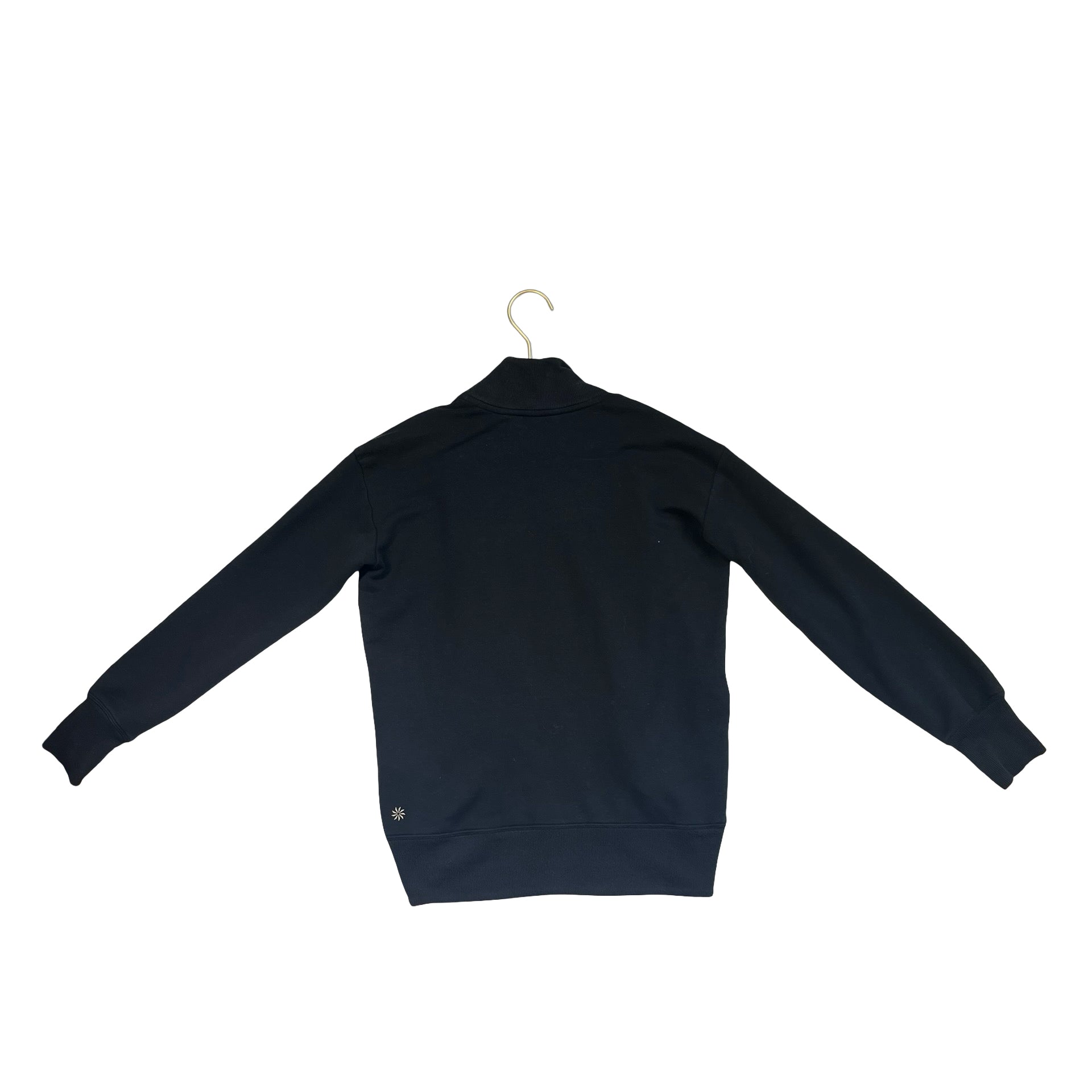 Athleta Girl Black Open - Front Cardigan Sweatshirt - Size M 8 - 10 - Bounce Mkt