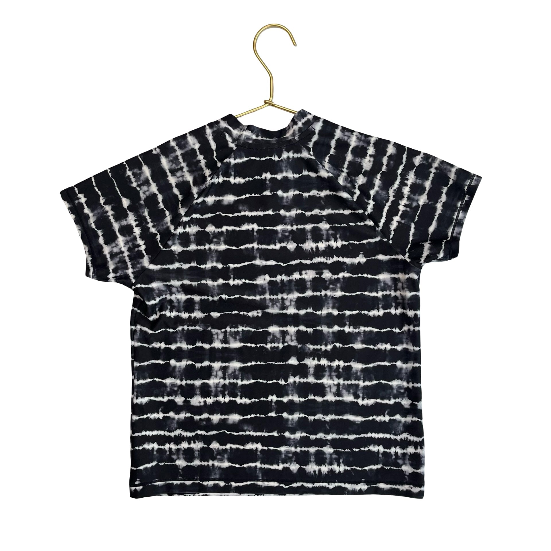 Athleta Girl Black & White Tie - Dye Rash Guard - Size L 12 - Bounce Mkt