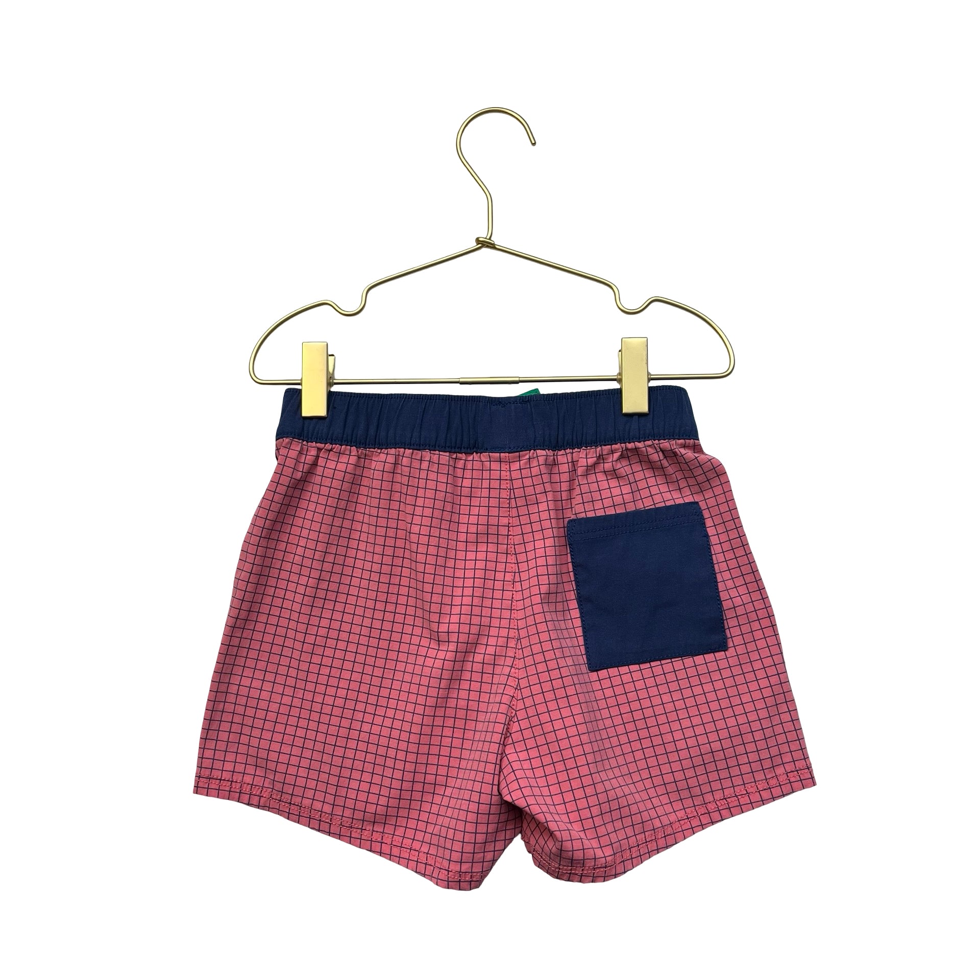 Hanna Andersson Salmon & Navy Shorts - Size 6-7