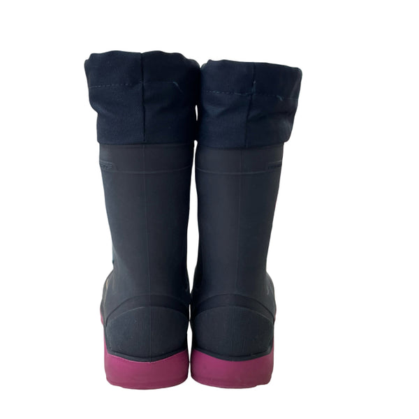 Kamik Navy & Purple Insualted Rubber Winter Boots - Size 12