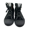 Naturino Black Crushed Velvet High Top Sneakers - Size 28 (11)