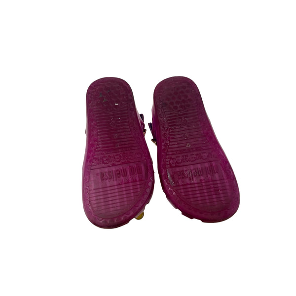 Mini Melissa Pink & Yellow Popsicle Jelly Sandals - Size 7