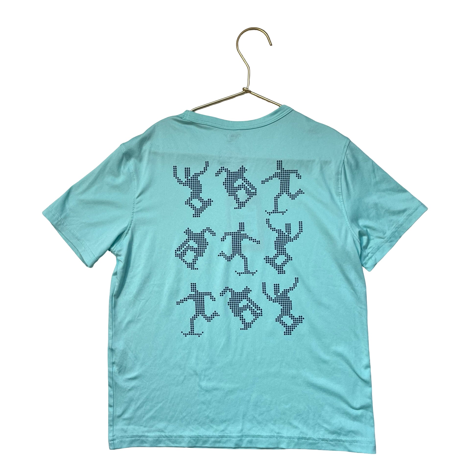 Old Navy Active Light Teal 'Skate' Graphic T-Shirt - Size S 6-7