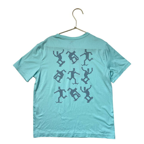 Old Navy Active Light Teal 'Skate' Graphic T-Shirt - Size S 6-7