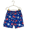 Andy & Evan Blue Starfish Print Swim Trunks - Size 6