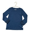 Ruffle Butts Navy Ruffle Cuff Shirt - Size 5