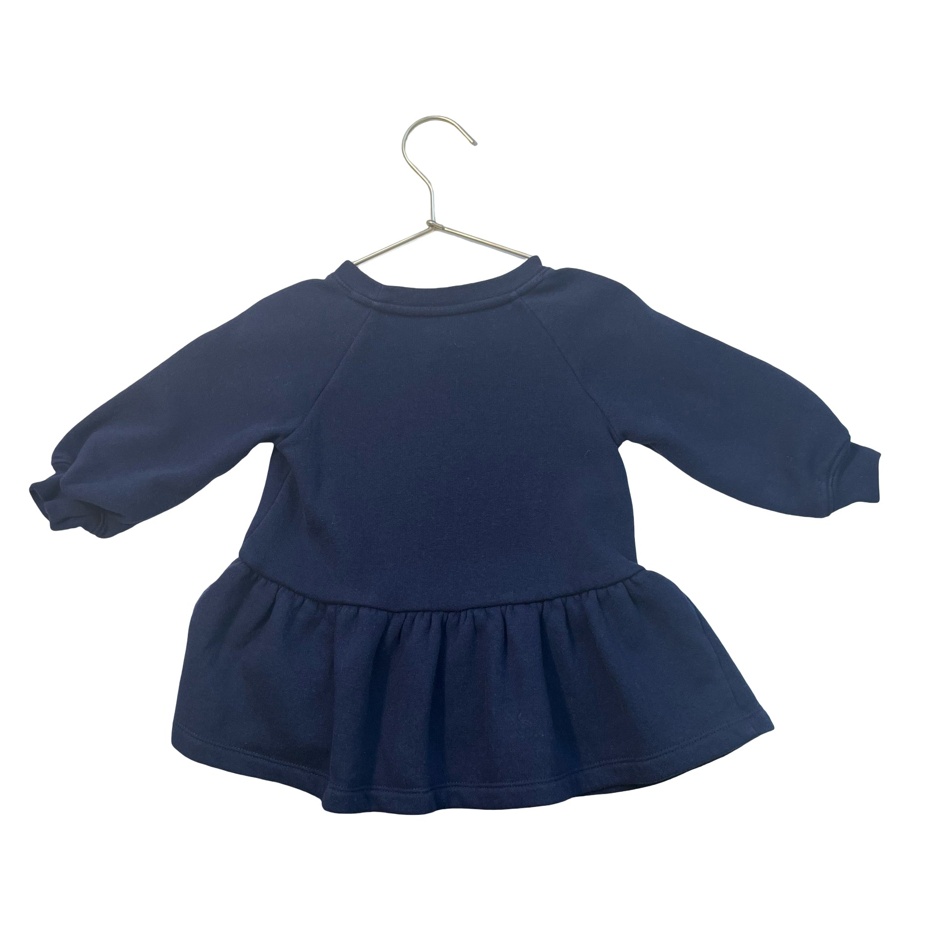 Baby Gap Navy Sequin Sweatshirt Dress - Size 12-18 Mo