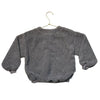 Zara Gray Sherpa Henley Sweatshirt - Size 6