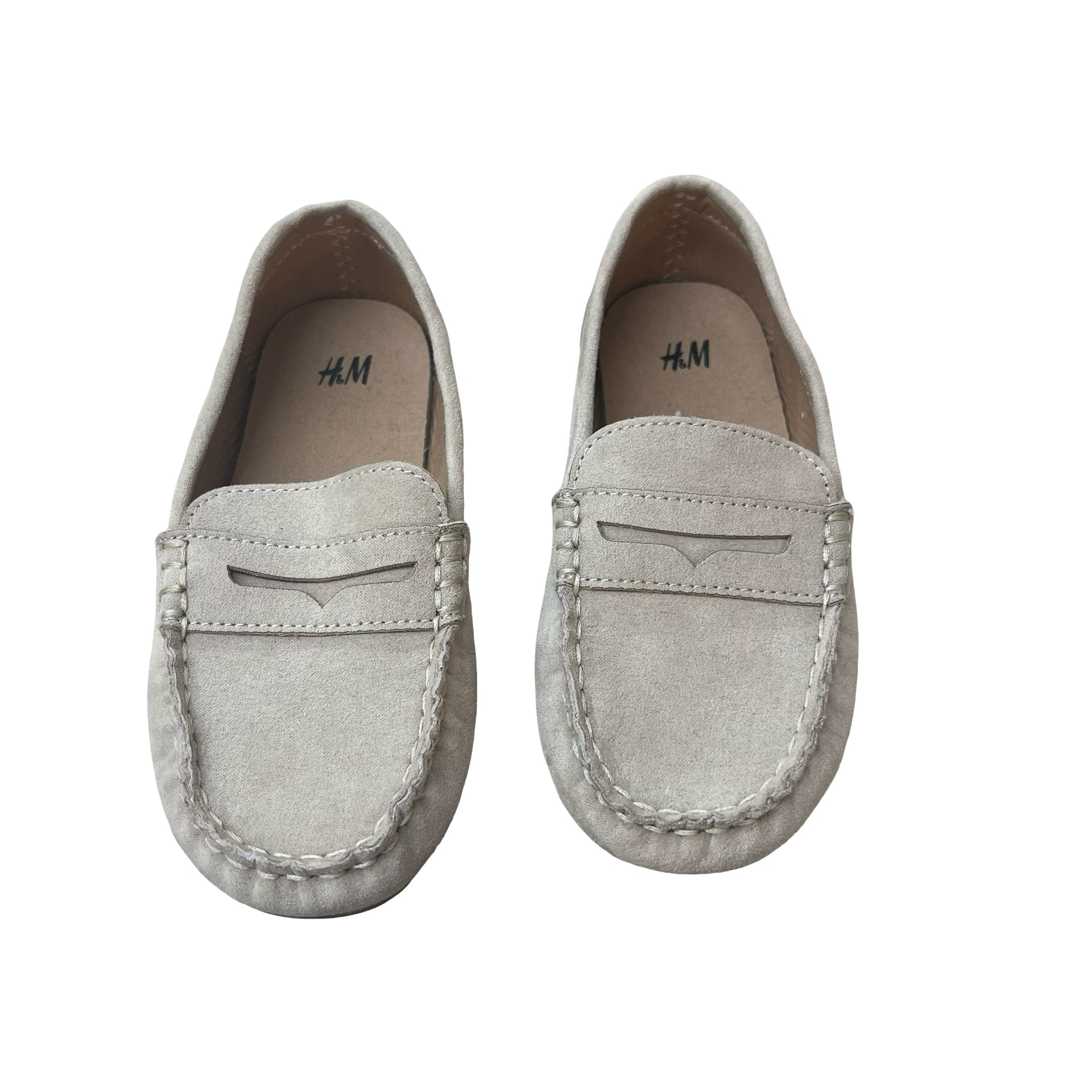 H&M Tan Faux Suede Loafers - Size 9