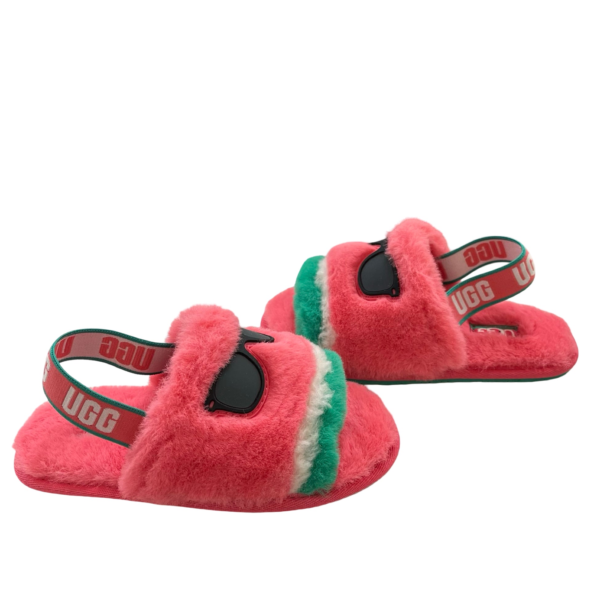 UGG Pink 'Fluff Yeah Watermelon Stuffie' Slide Slippers New in Box - Size 11