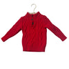 Baby Gap Red Cable-Knit Quarter-Button Sweater - Size 2
