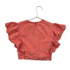 Poppet & Fox Orange Eyelet Trim Top - Size 4