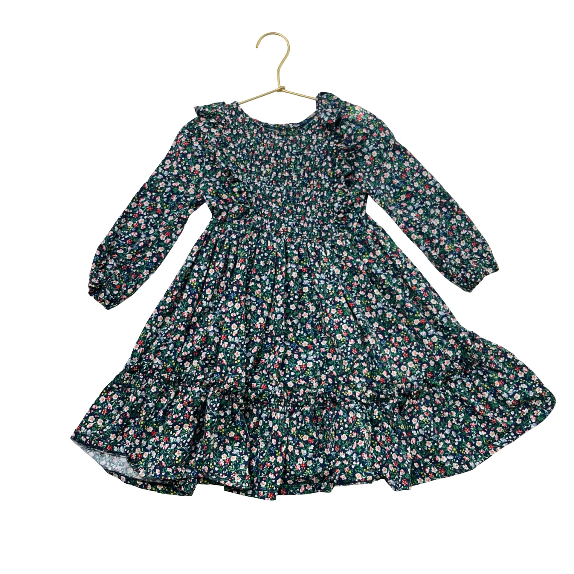 Polo Ralph Lauren Navy Floral Smocked Dress - Size 6