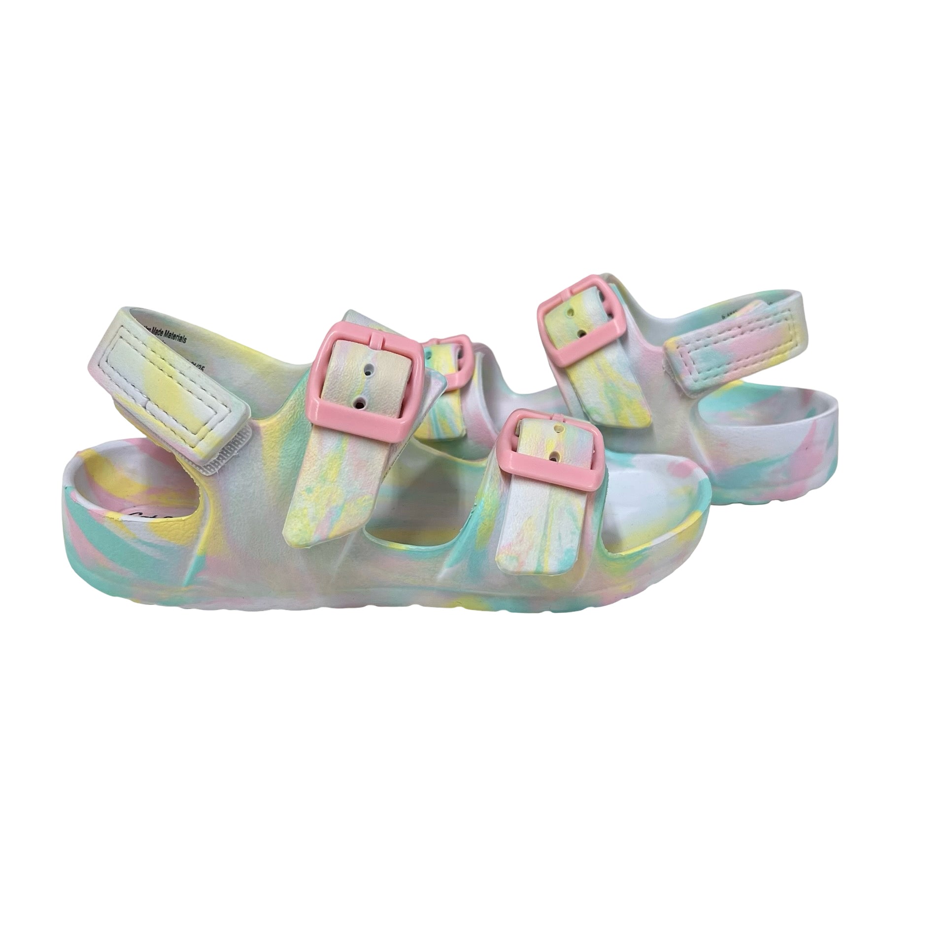 Cat & Jack Pastel Swirl Sandals - Size 9
