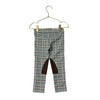 Janie and Jack Green, Ivory, Gold Houndstooth Leggings - Size 3