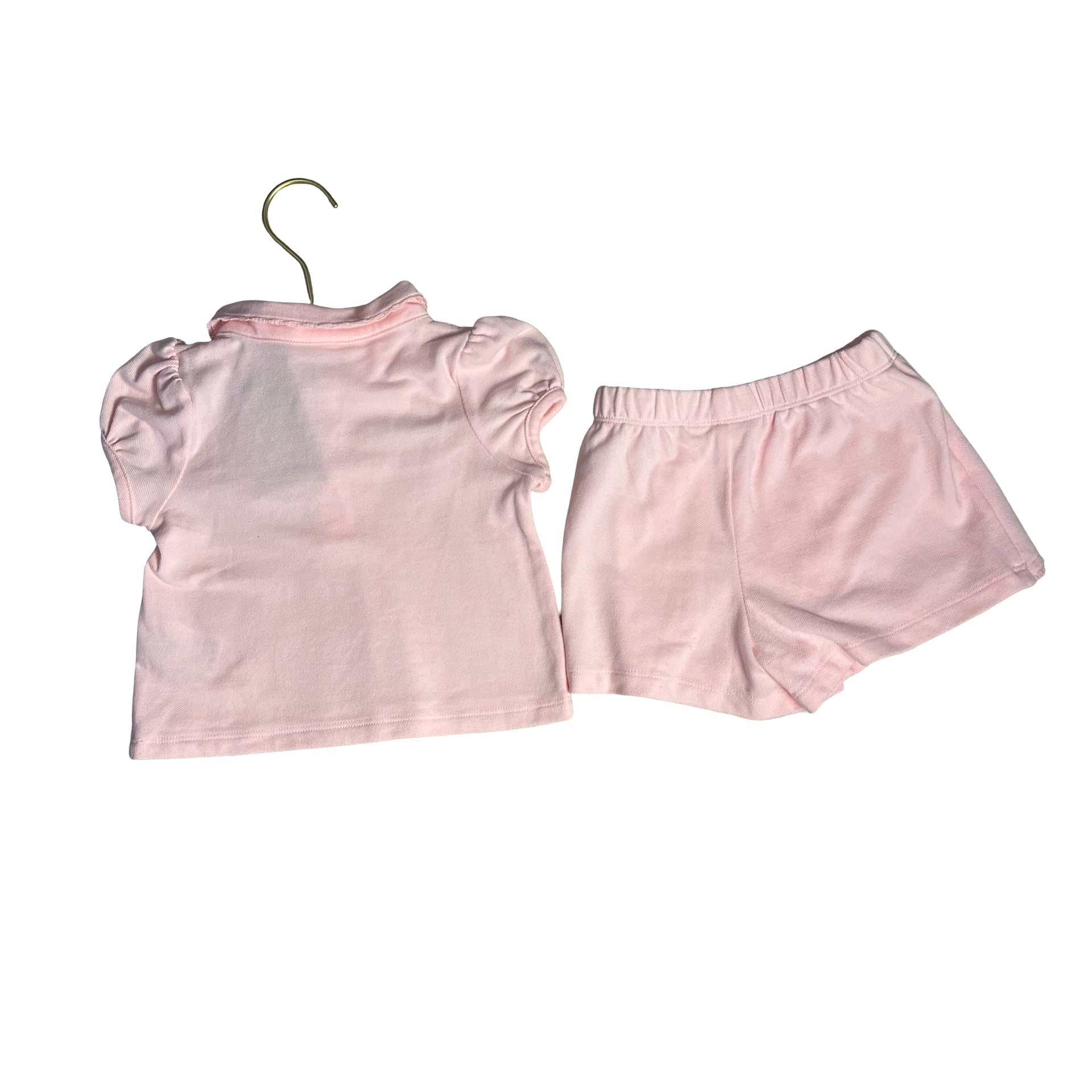 Janie and Pink Polo Shirt & Skort Shorts Set - Size 2T