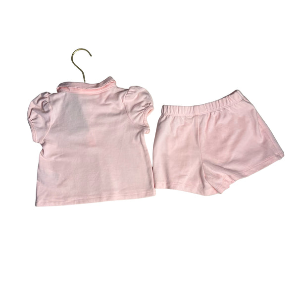 Janie and Pink Polo Shirt & Skort Shorts Set - Size 2T