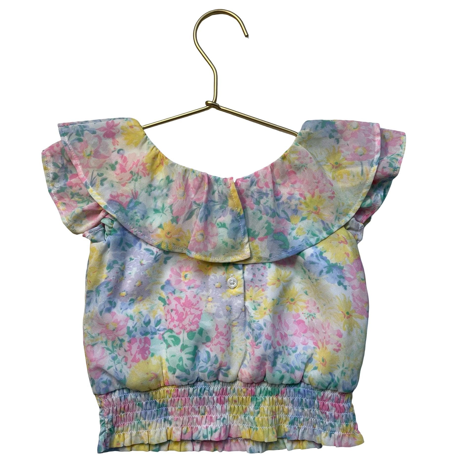 Janie and Jack Pastel Floral Blouse - Size 2T