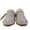 Bearpaw Pink Sparkle Leather & Faux Fur Slip On Shoes New with Tags - Size 6