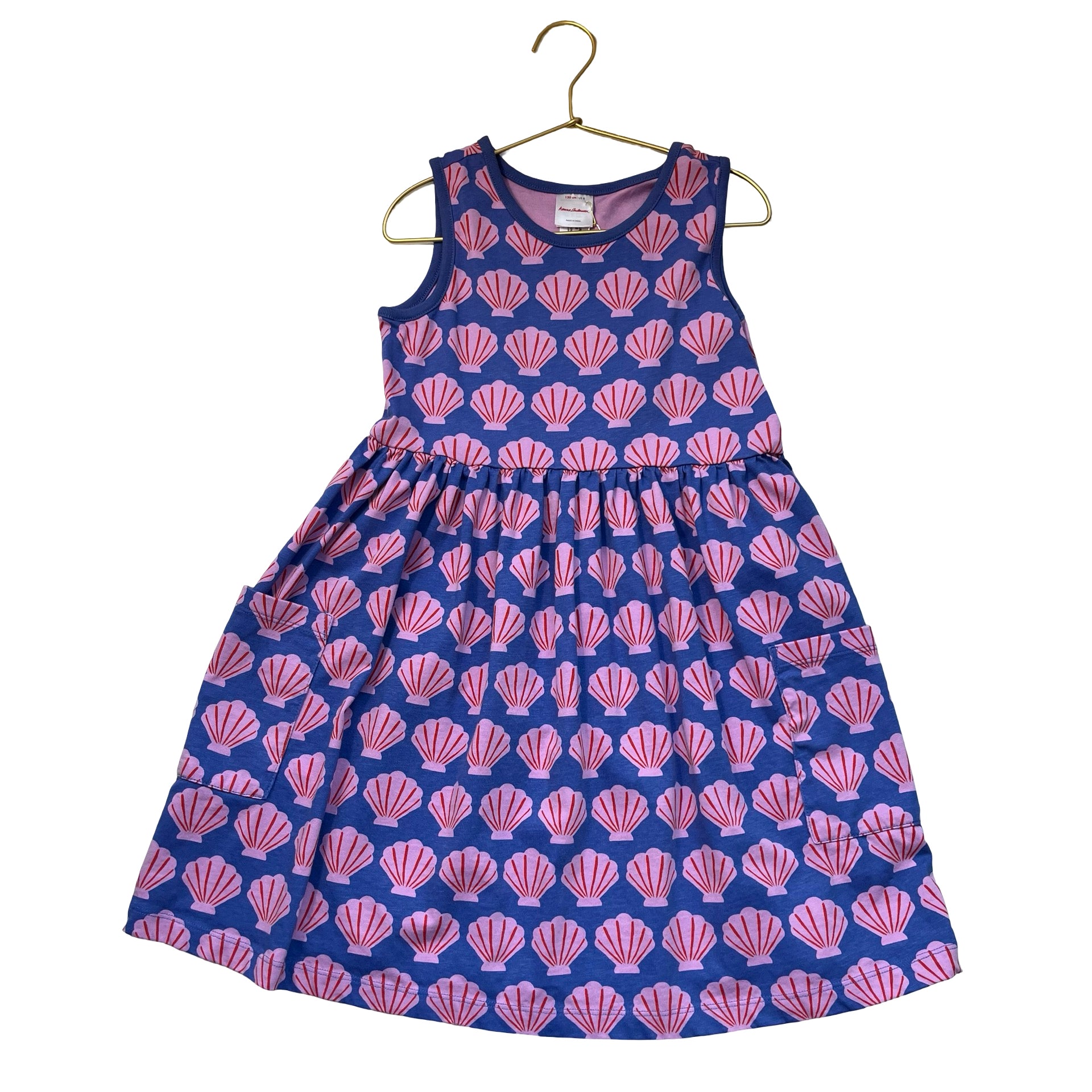 Hanna Andersson Purple Shell Print Dress - Size 8