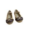 Janie and Jack Tan Suede Gold Bit Shoes - Size 5