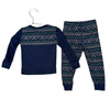 Polo Ralph Lauren Navy Fair Isle Print Henley 2 Piece PJs - Size 18 Mo