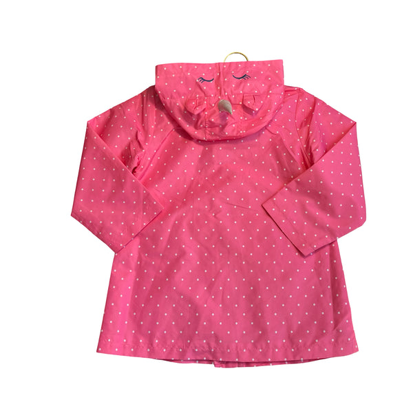 Carter's Pink Polka Dot Unicorn Hood Windbreaker Jacket - Size M 5-6