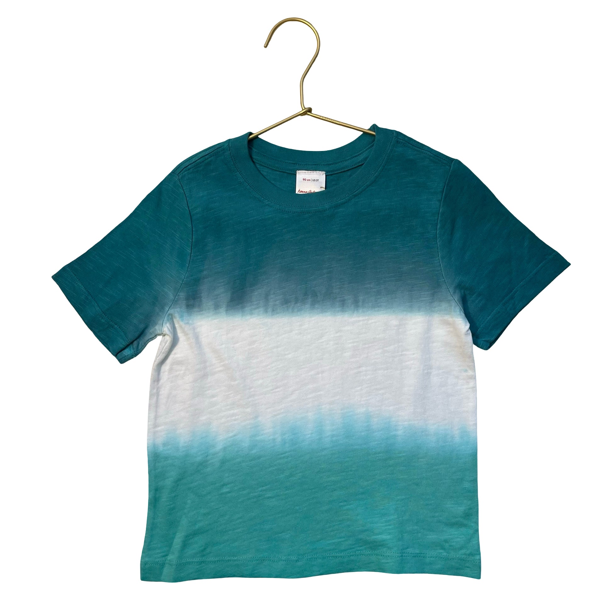 Hanna Andersson Teal Dip-Dye T-Shirt - Size 3T