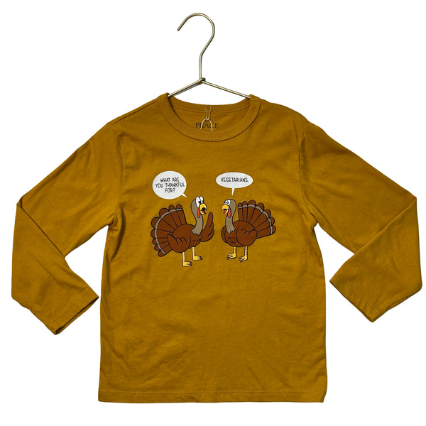 Children's Place Yellow Turkey Graphic Thanksgiving Shirt - Size XS 4