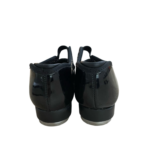 Capezio Black Patent Tap Shoes - Size 9 Wide
