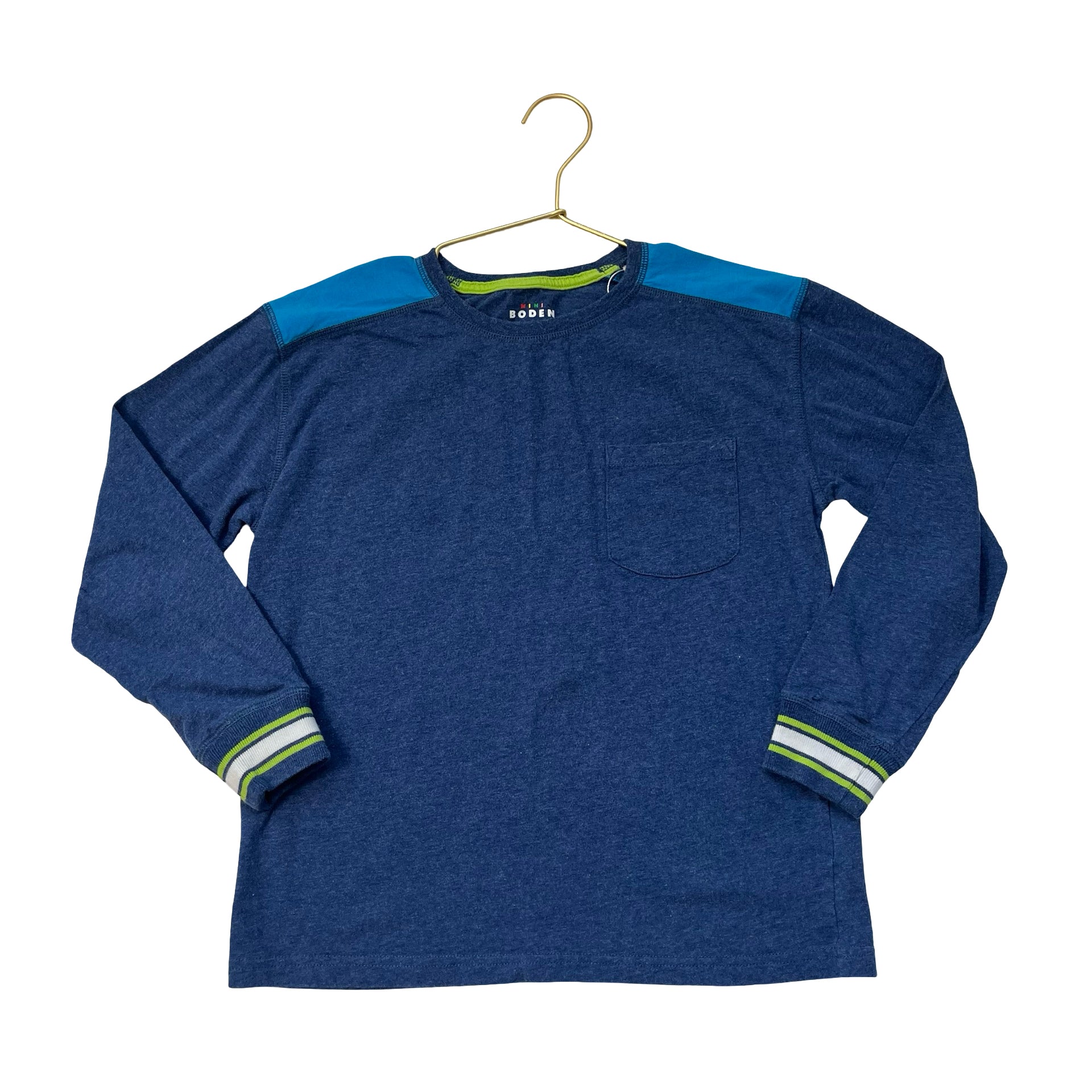 Mini Boden Heather Blue Shirt - Size 9-10Y