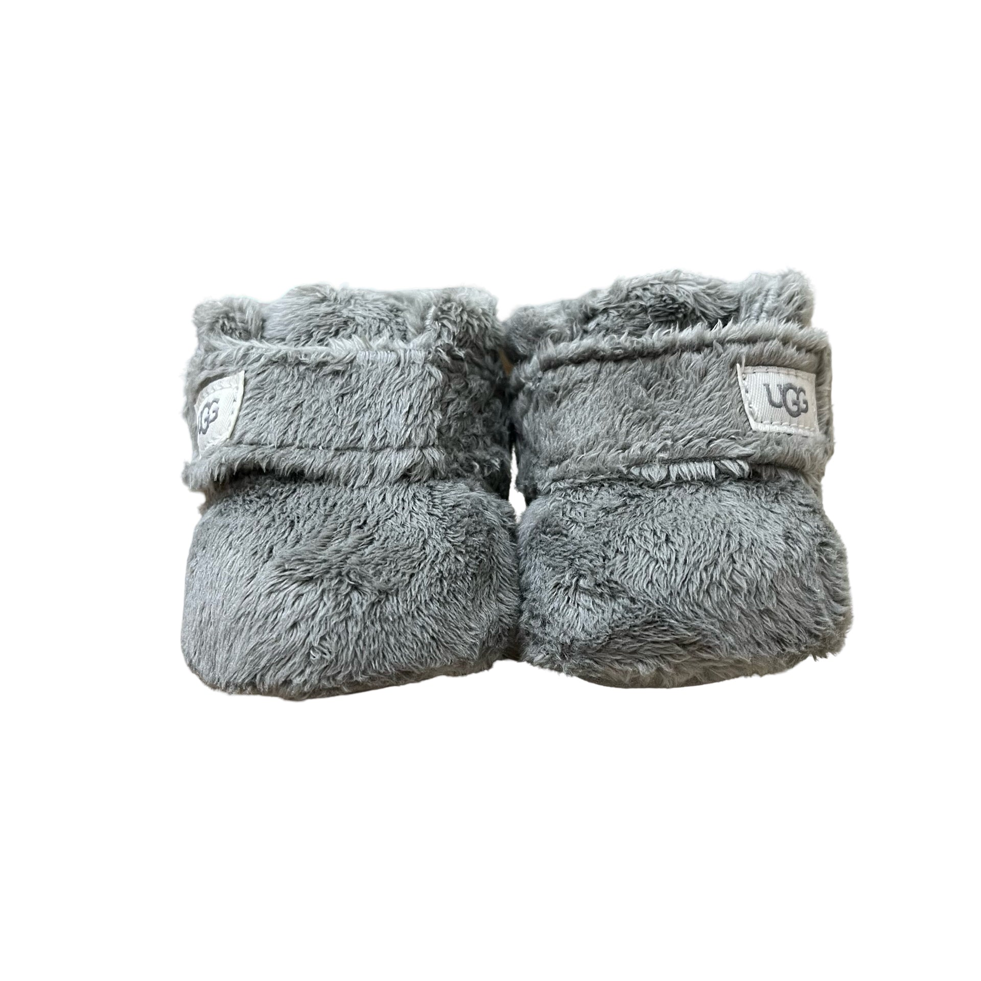 UGG Gray Fleece Booties - New In Box - Size 0/1 (0-6 Months)