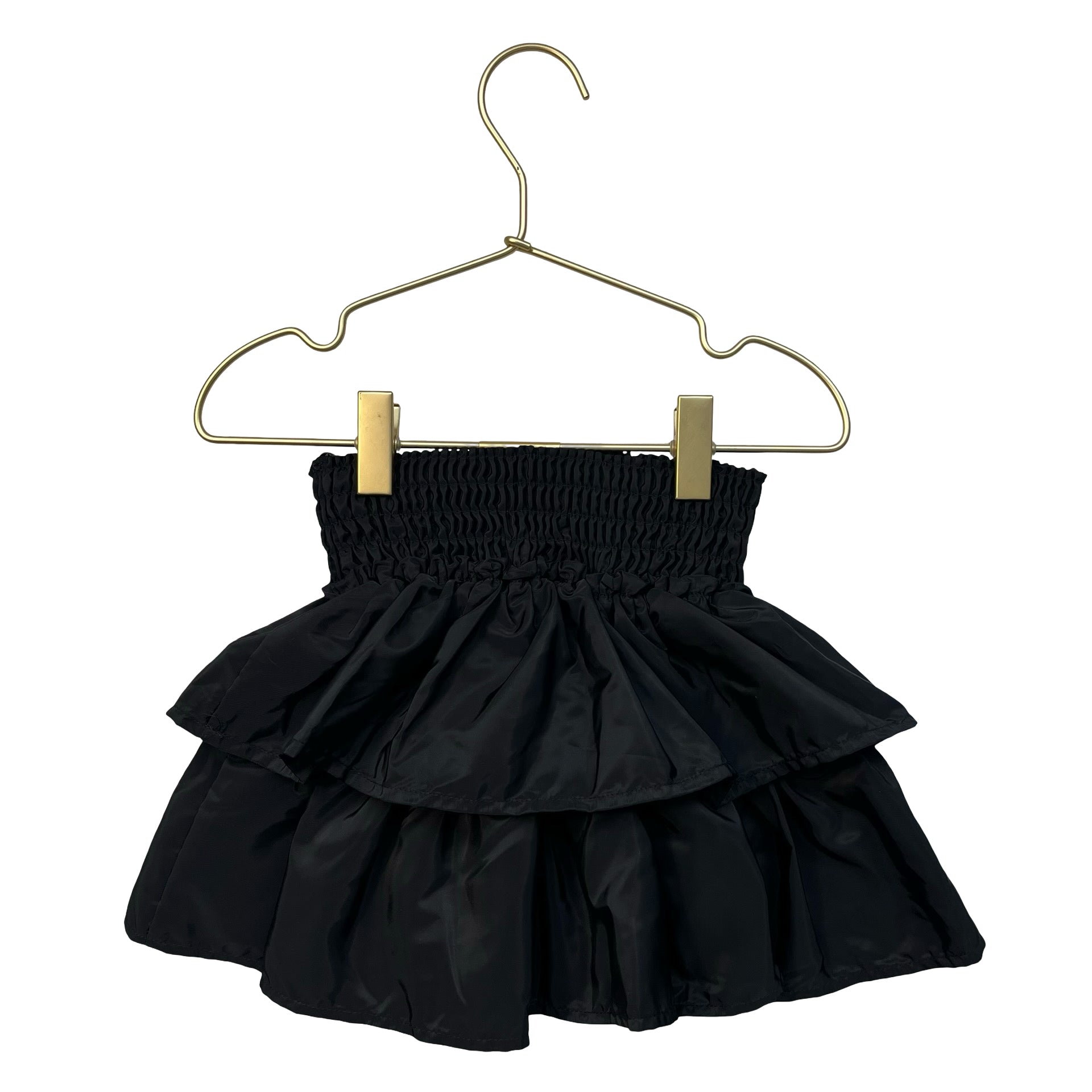 C&A Black Taffeta Ruffle Skirt - Size 4Y