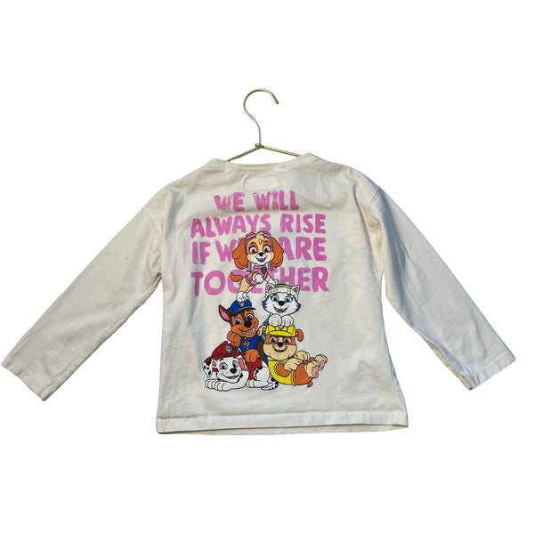 Zara x Paw Patrol Ivory Graphic Shirt - Size 6