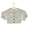 Amazon Essentials x Sofia Grainge Ivory Cotton Cable-Knit Cardigan Size 18-24 Mo