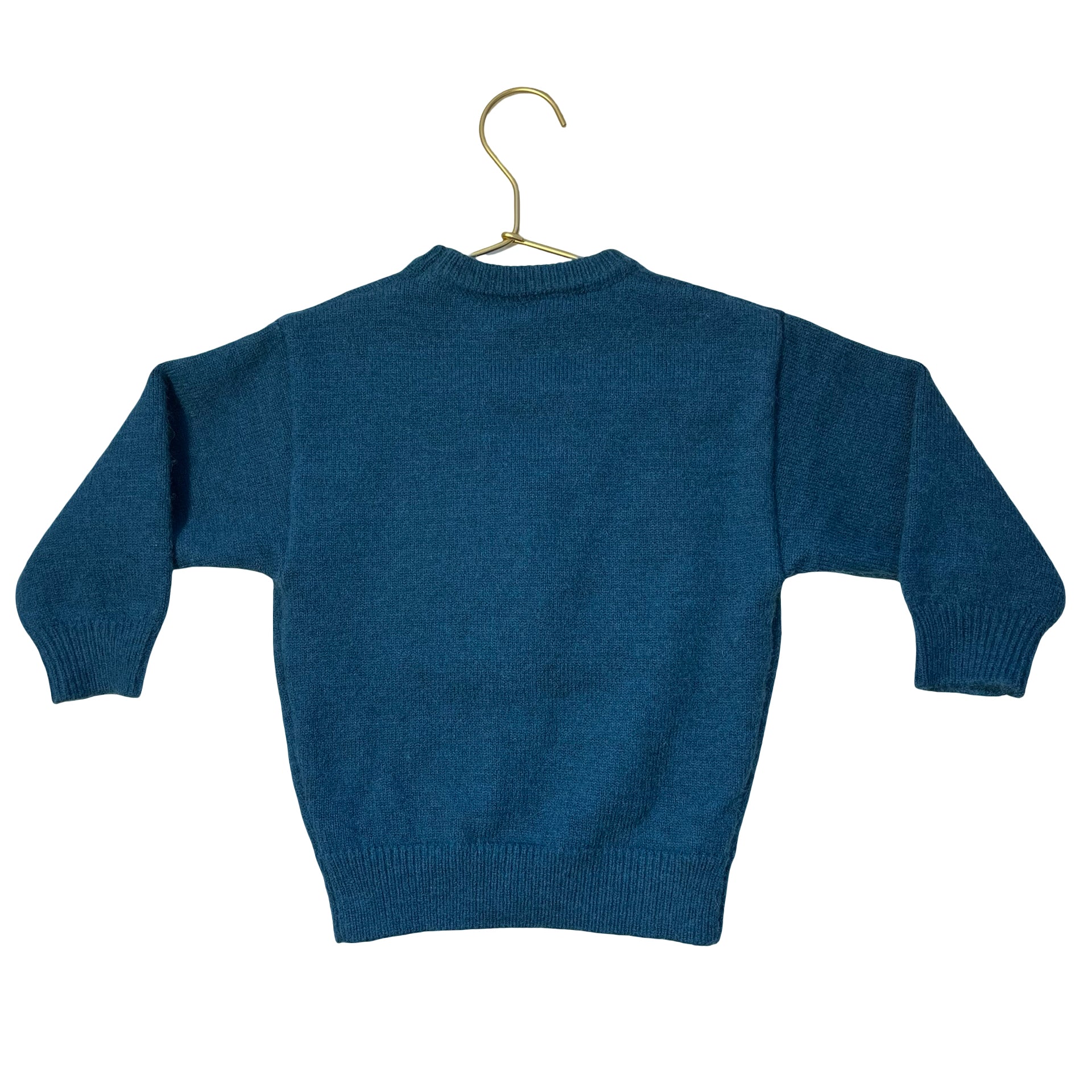 Spearmint Love Teal 'Apres Ski' 100% Wool Sweater - Size 18-24 Mo