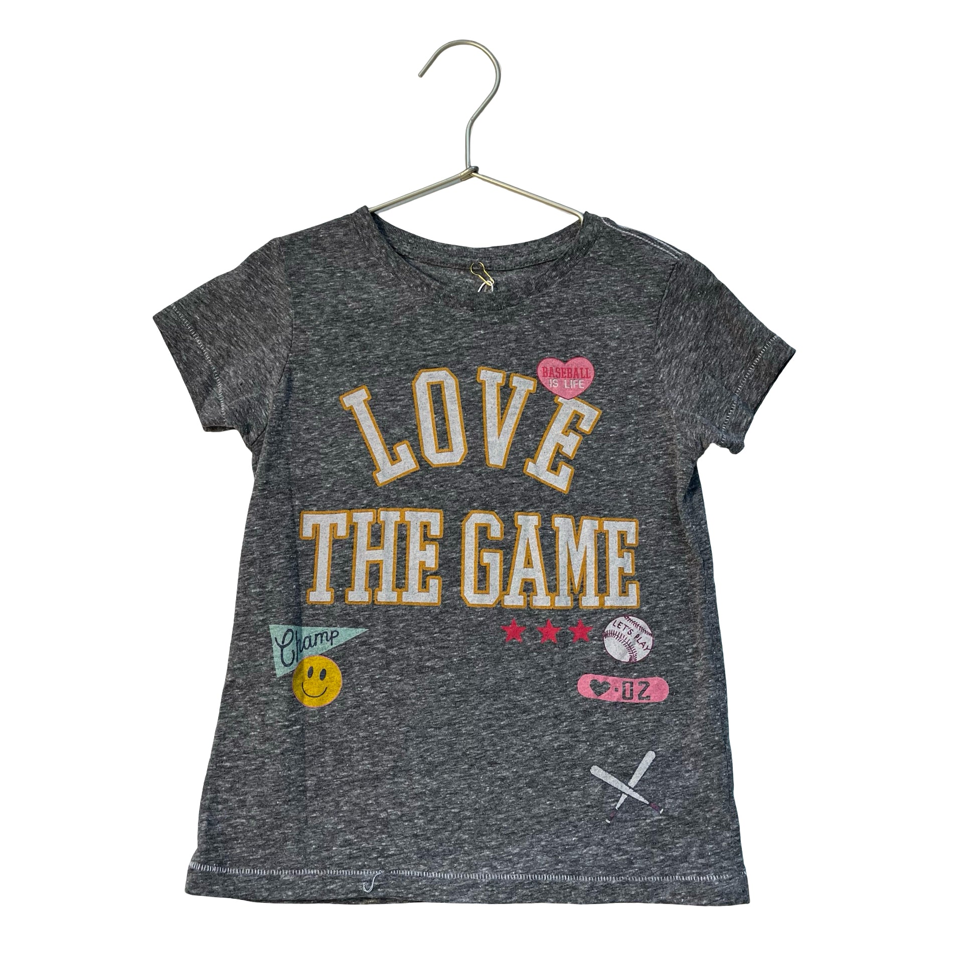 Peek Gray 'Love The Game' T-Shirt - Size S 6-7