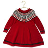 Hanna Andersson Red Cotton Fair Isle Dress - Size 100 (4)
