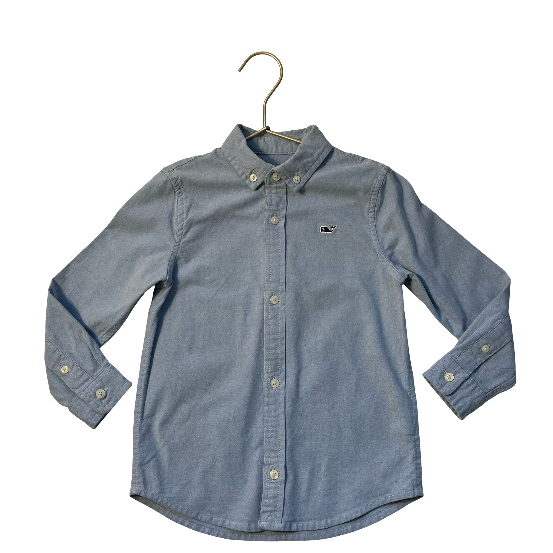 Vineyard Vines Blue Button Down Shirt - Size 4T