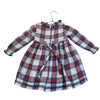 Baby Boden Plaid Flannel Smocked Embroidered Bird Dress - Size 12-18 Mo