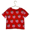 H&M Red & Pink Smiley Raspberry Print T-Shirt - Size 5-6