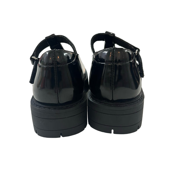Dream Pairs Chunky Black Patent Mary Jane Shoes - Size 10