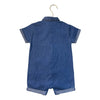 Mayoral Chambray Button Down One-Piece Romper - Size 12 Mo